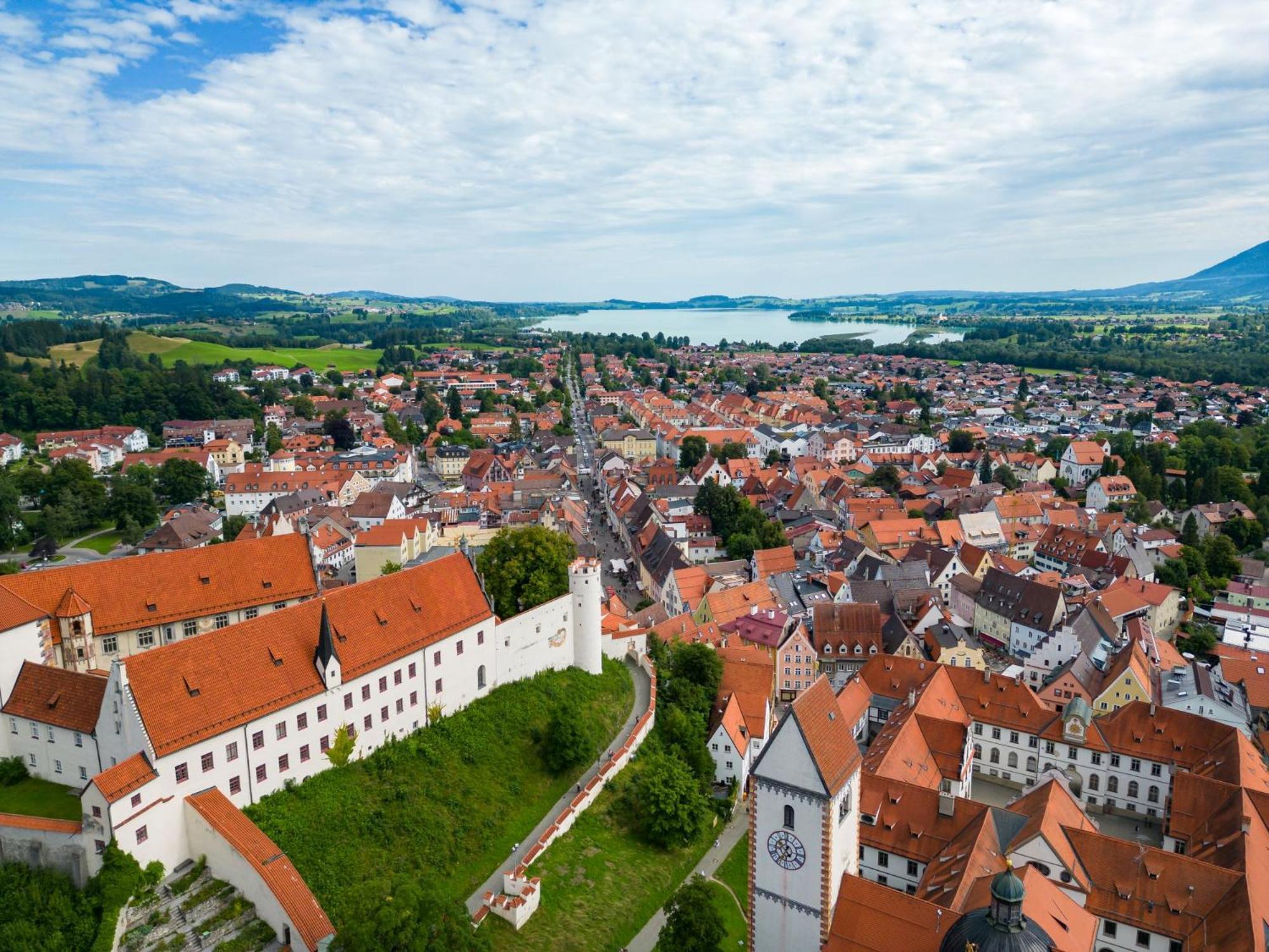 Ferienwohnung Herzstueck Im Haus Schlossblick Füssen Exterior foto